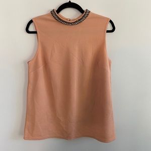 Sleeveless Beaded Shirt